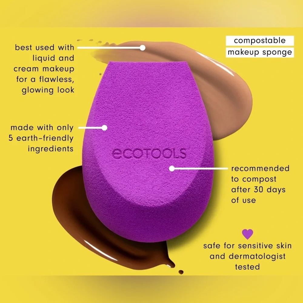*NWT* EcoTools Bioblender Clean Beauty Makeup Blending Sponge 100% Biodegradable